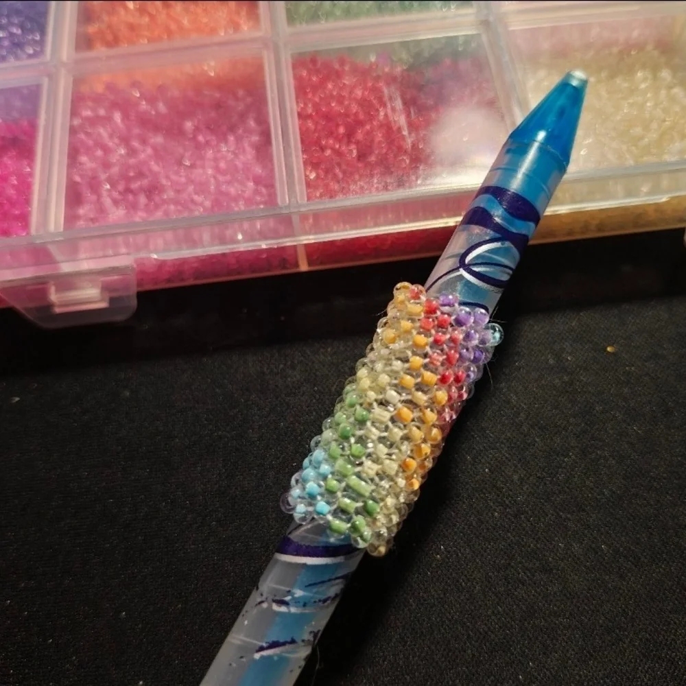 Dreadlock Bead Handmade Rainbow Spiral Seed Bead Hair Jewelry Peyote Loc Charm